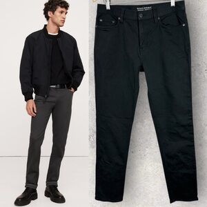 Banana Republic Slim Traveler Pants Mens Size‎ 31 Dark Grey Black 488420